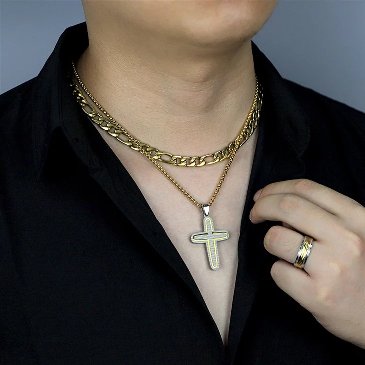 cross charm pendant necklace 05