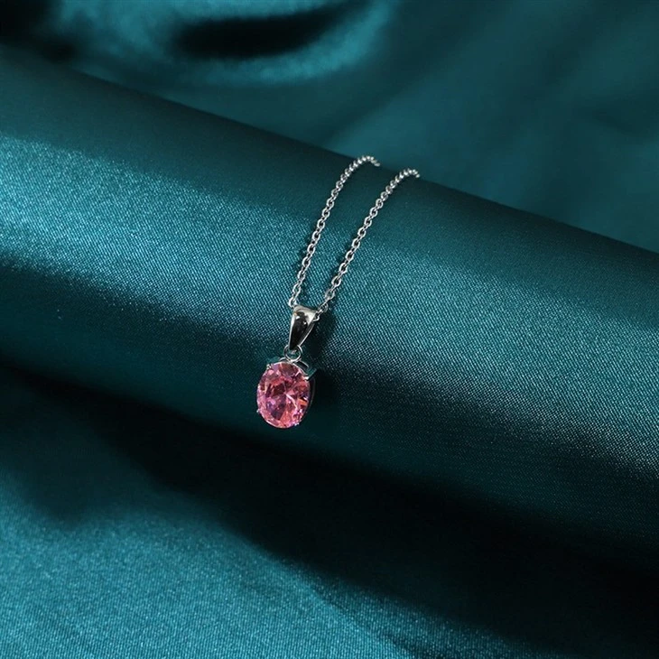Oval Cut Zircon Pendant Necklace high quality Oval Cut Zircon Pendant Necklace high quality